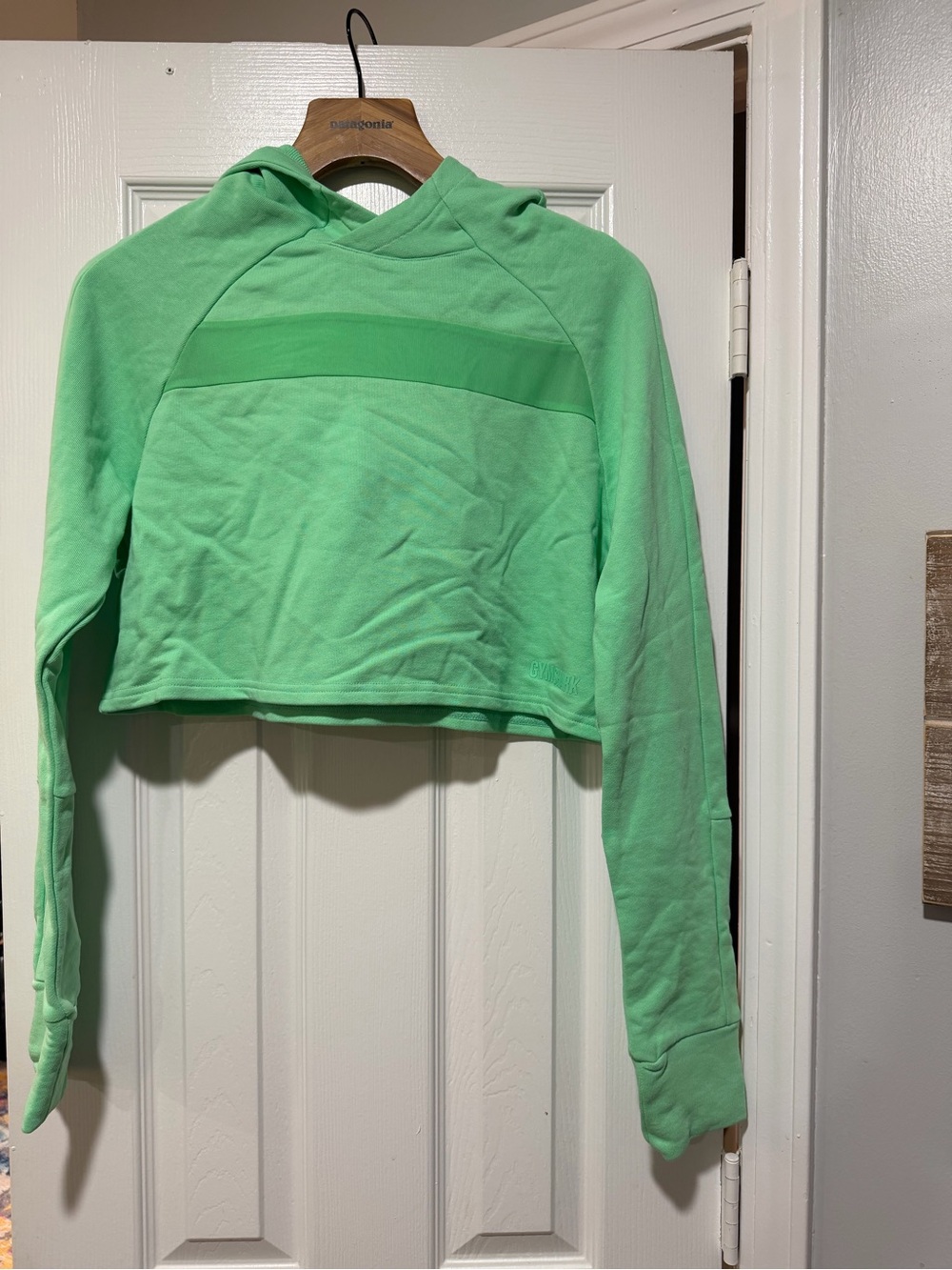 Gymshark Cropped Hoodie in Mint Green / women’s small